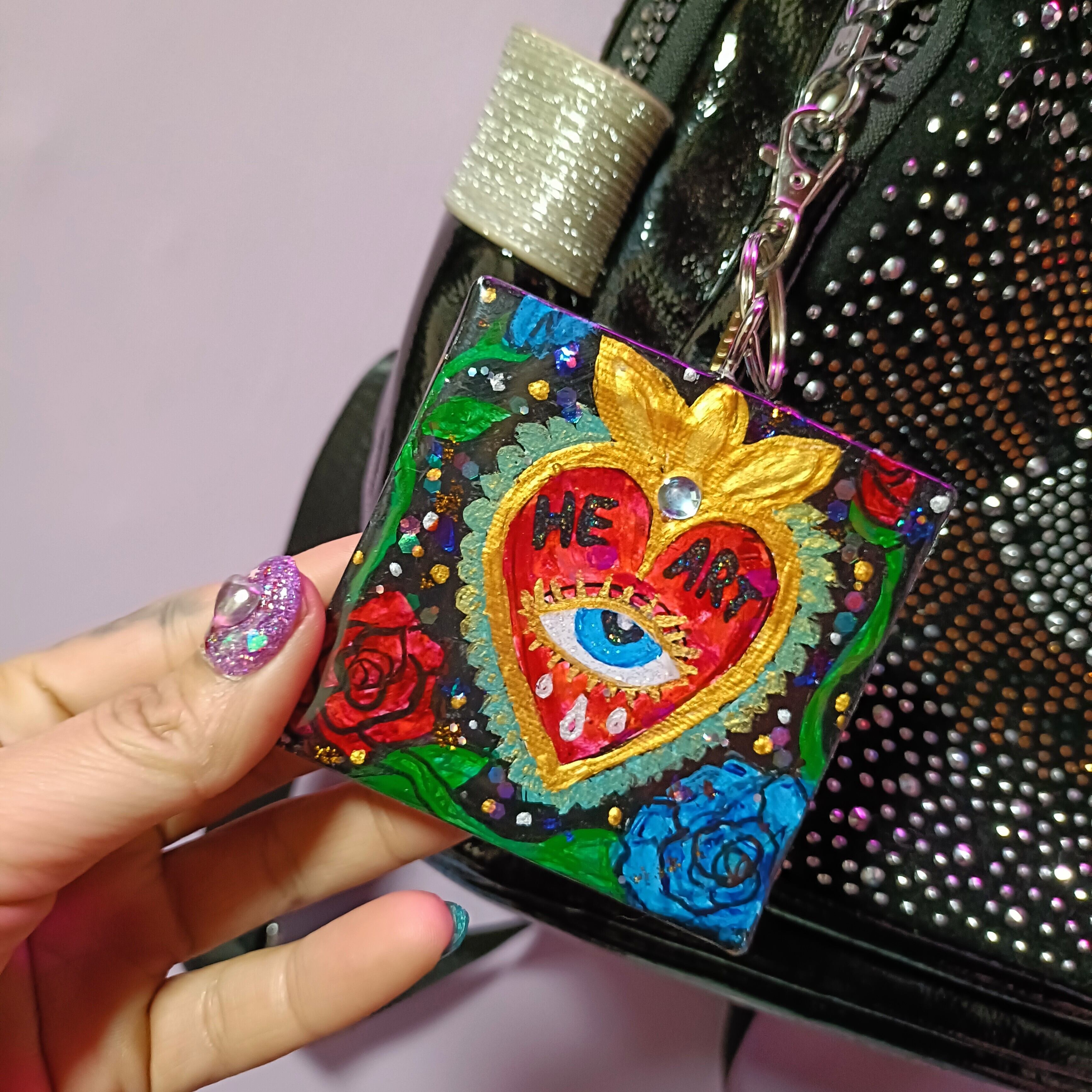 愛と狂気のマーケット出展作品】HEART -原画キーホルダー- | Icono-Eye