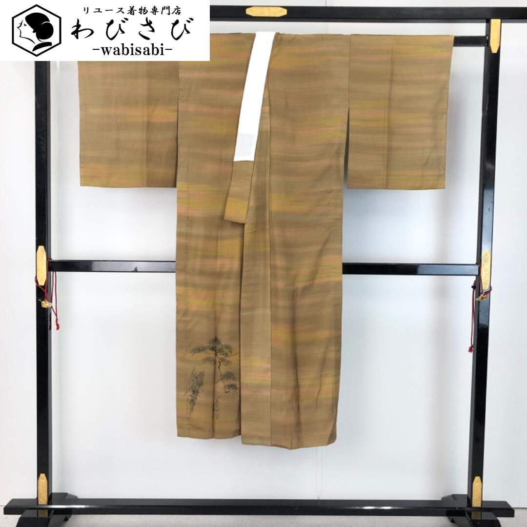 袋帯 モダンな幾何学模様 雲井鼠色 O-2544 着物 きもの kimono 袋帯 モダンな幾何学模様 雲井鼠色 O-2544 着物 きもの kimono