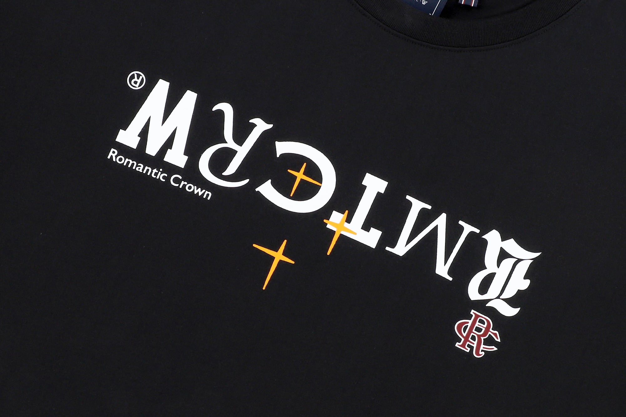 ROMANTIC CROWNのREVERSE LOGO TEE SHIRT 全2色 REVERSE LOGO TEE SHIRT_BLACK | ROMANTIC CROWN