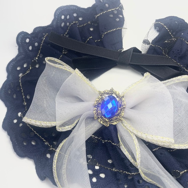 ROYAL RIBBON エプロン　猫　リボン　付け襟　猫グッズ　