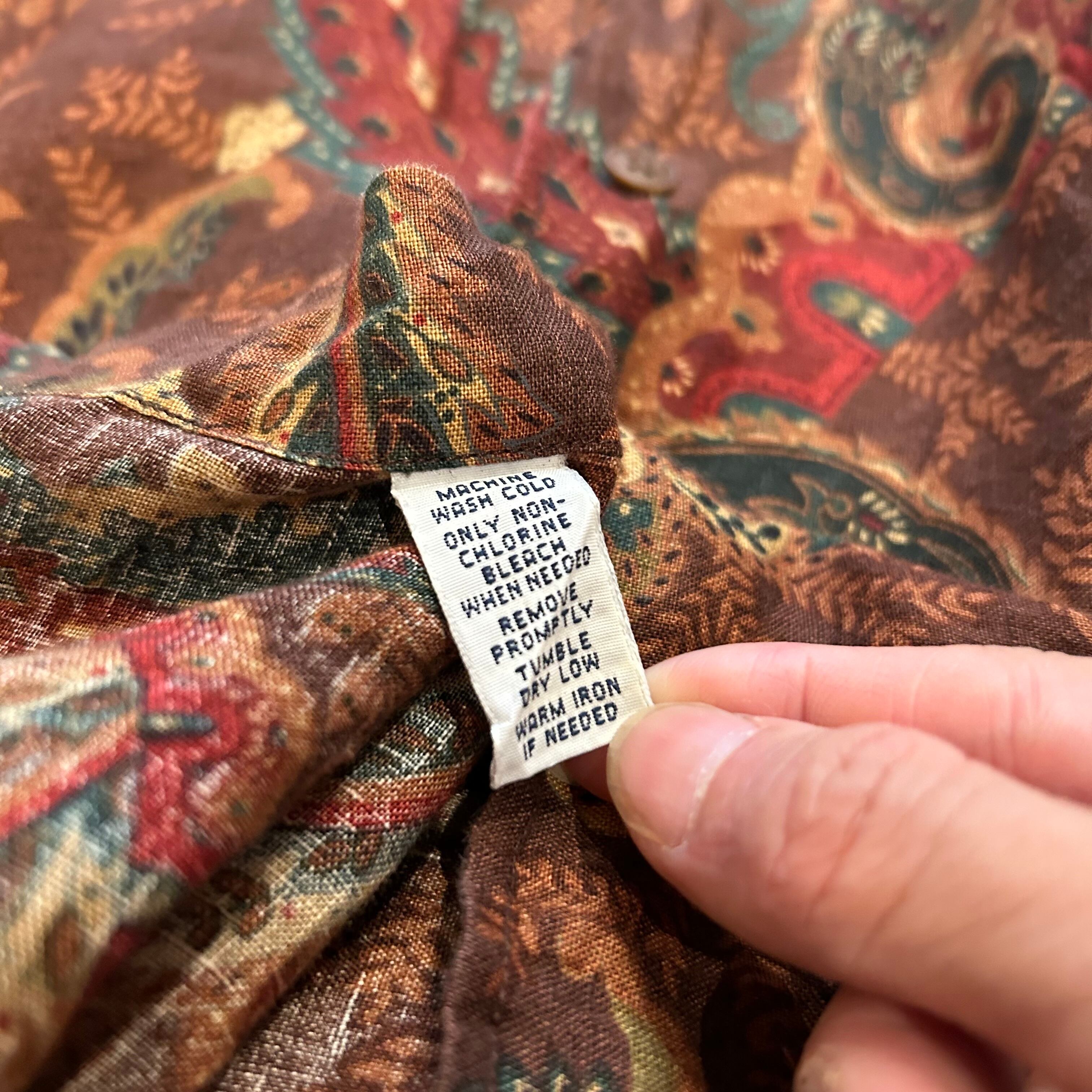 90s POLO Ralph Lauren paisley button shirt【高円寺店】 | What'z up