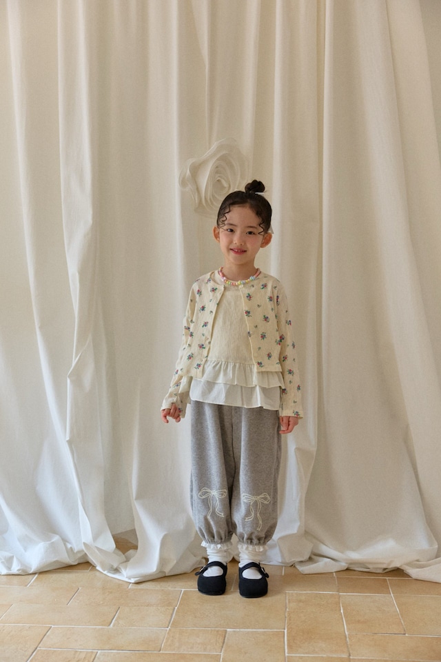 【1/26〆予約】<berryberry> Flower cardigan set