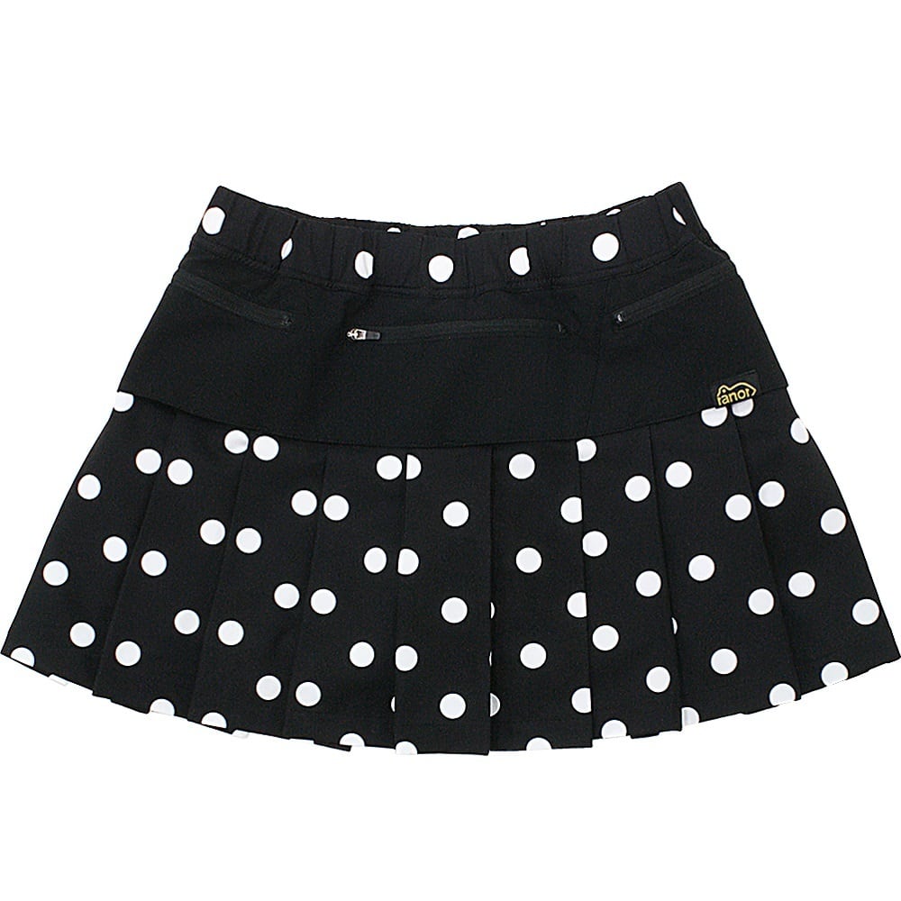 ranor(ラナー) DOT PLEATS SKIRT BLACK | play field mountain
