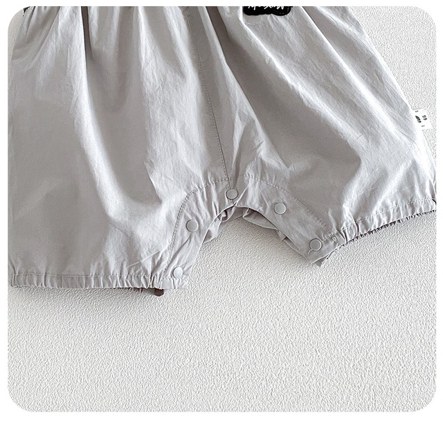 【セット】くまノースリーブTシャツサロペットロンパースセット - 15