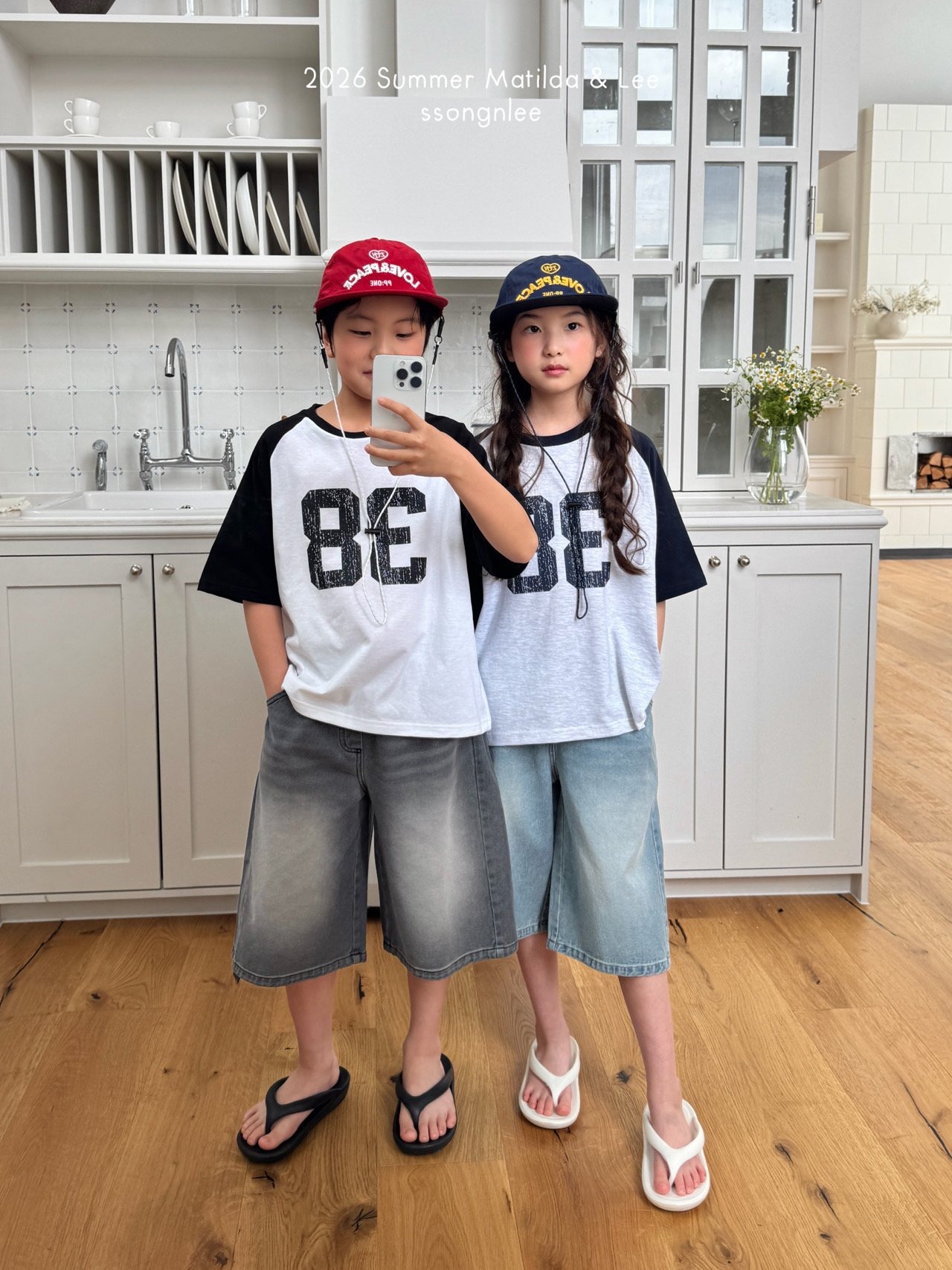 [Matilda&Lee] 38-Color Block Raglan Tee / [마틸다앤리] 38배색나그랑티