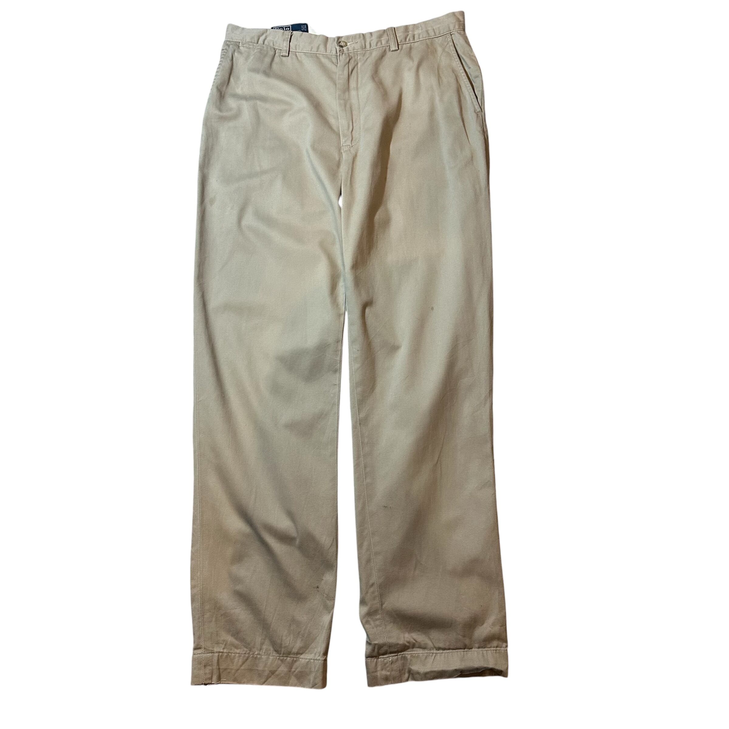 F374】90s polo by Ralph Lauren chino pants w34 L32 / 90年代 ポロ