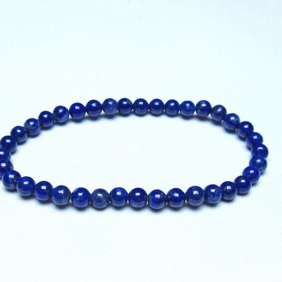 ラピスラズリ ブレスレット 5mm 一点物 メール便可 [M便 1/10] 111-48286