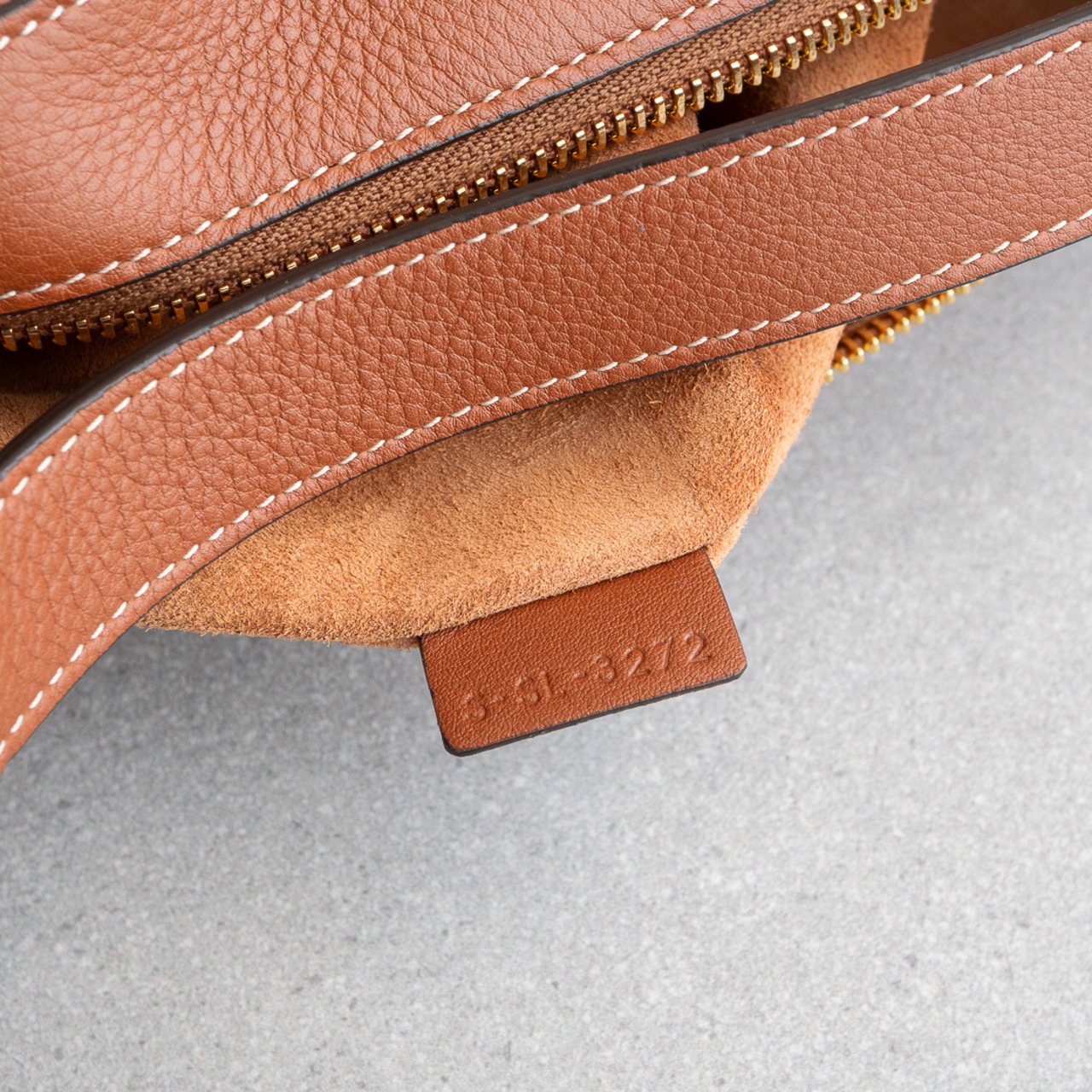 セリーヌ ラージ ロミー ショルダーバッグ ブラウン レザー