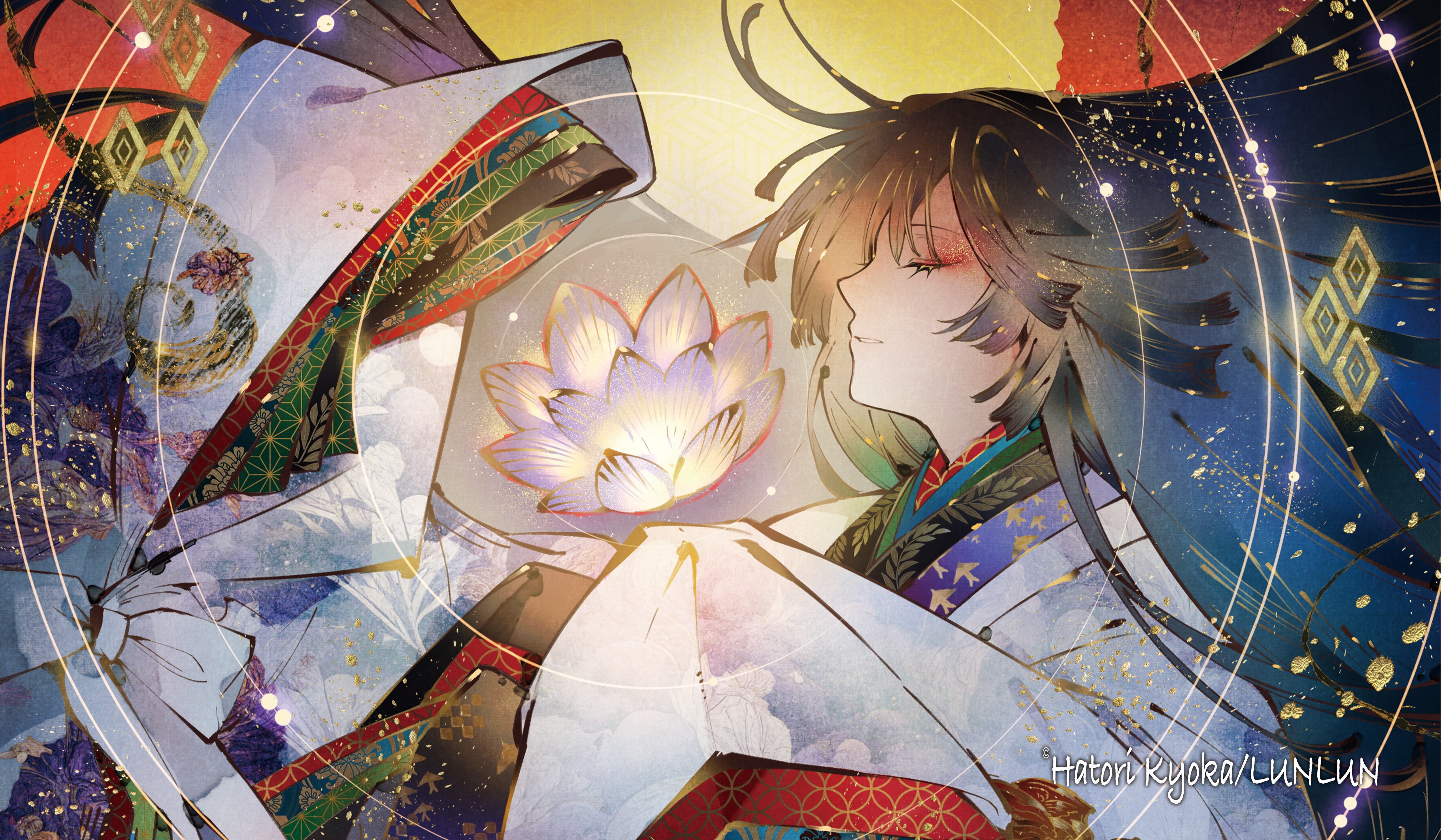 限定販売 匈歌ハトリ先生書き下ろしオリジナルプレイマット(橙横)+オマケ