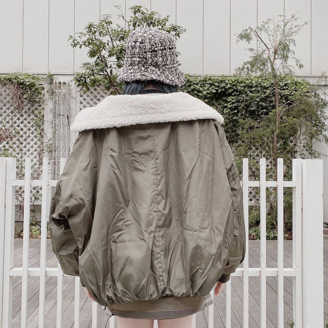 50%OFF】ストラップ付きボアMA-1 | VOLCAN&APHRODITE