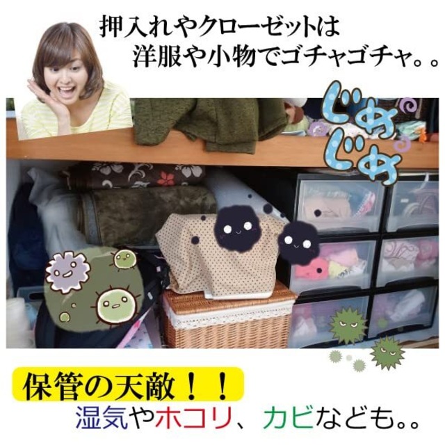 イニコライフ 収納ケース 衣類 小物用 4枚組 収納袋 活性炭シート入 持ち手 透明窓付 大きく開く 上部ファスナー式 通気性の良い 厚手 不織布製 (中芯無し)