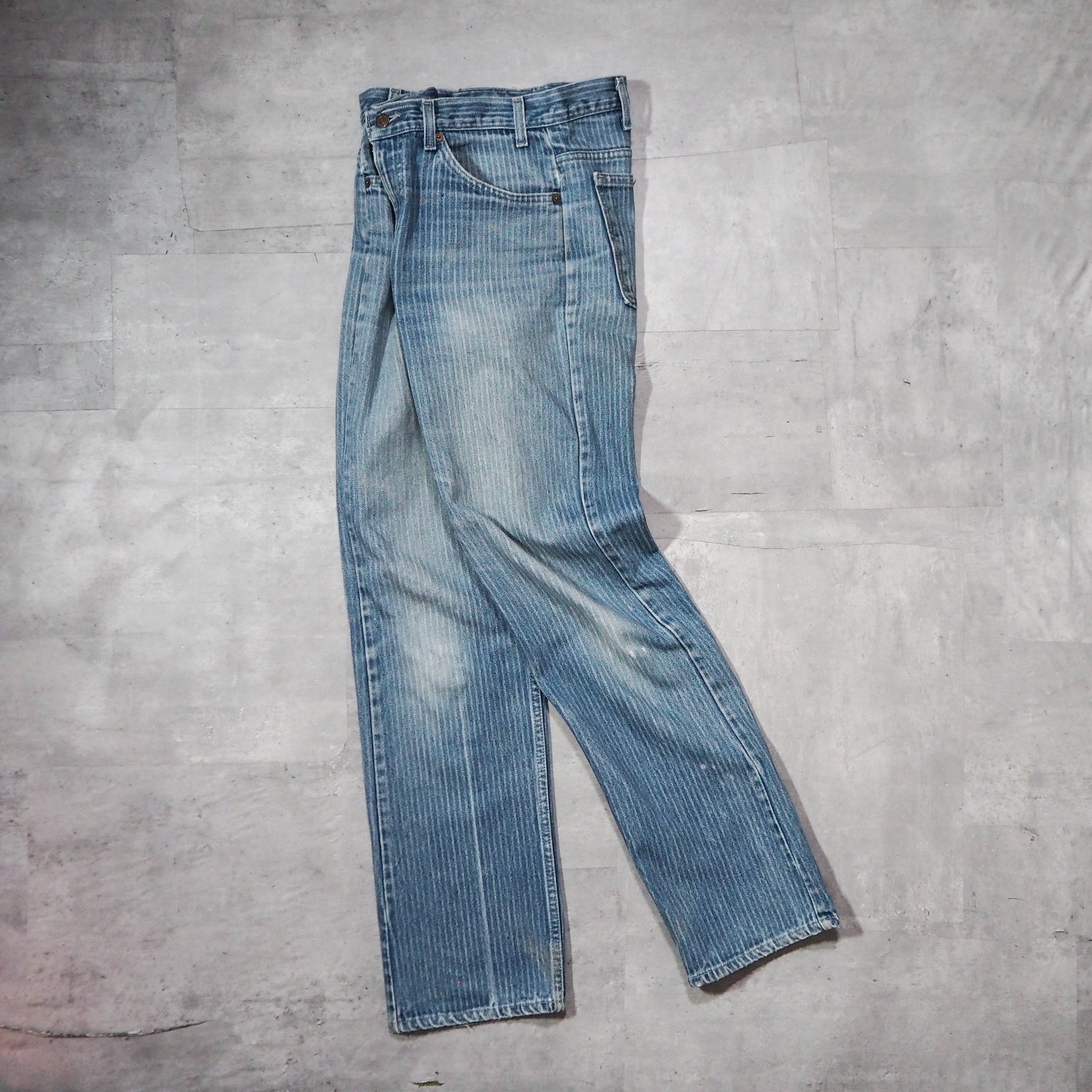 希少 1980S Levi´s 509 Stripe Denim Pants-