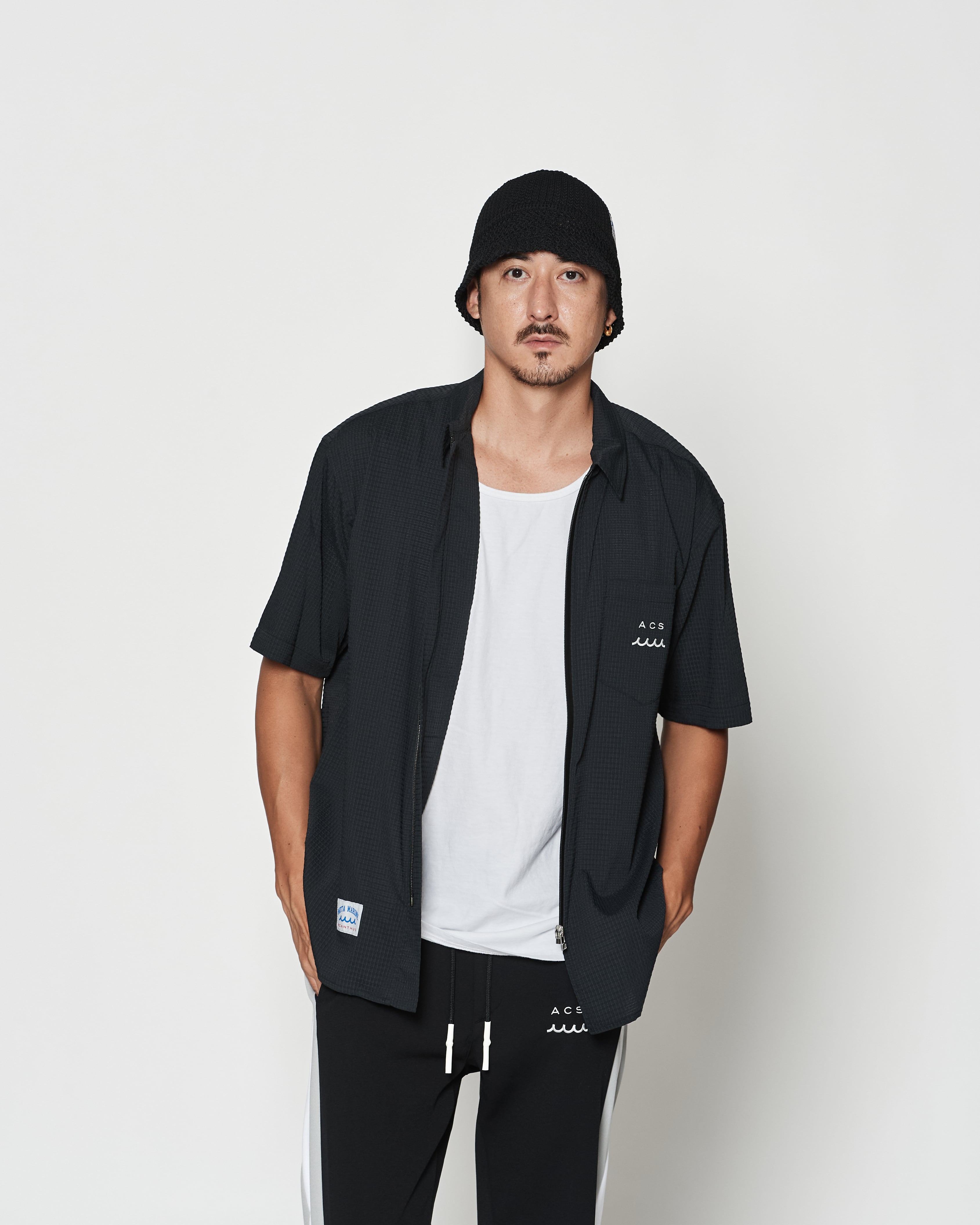 muta MARINE × ACANTHUS ジップアップ 半袖シャツ | ACANTHUS ONLINE STORE