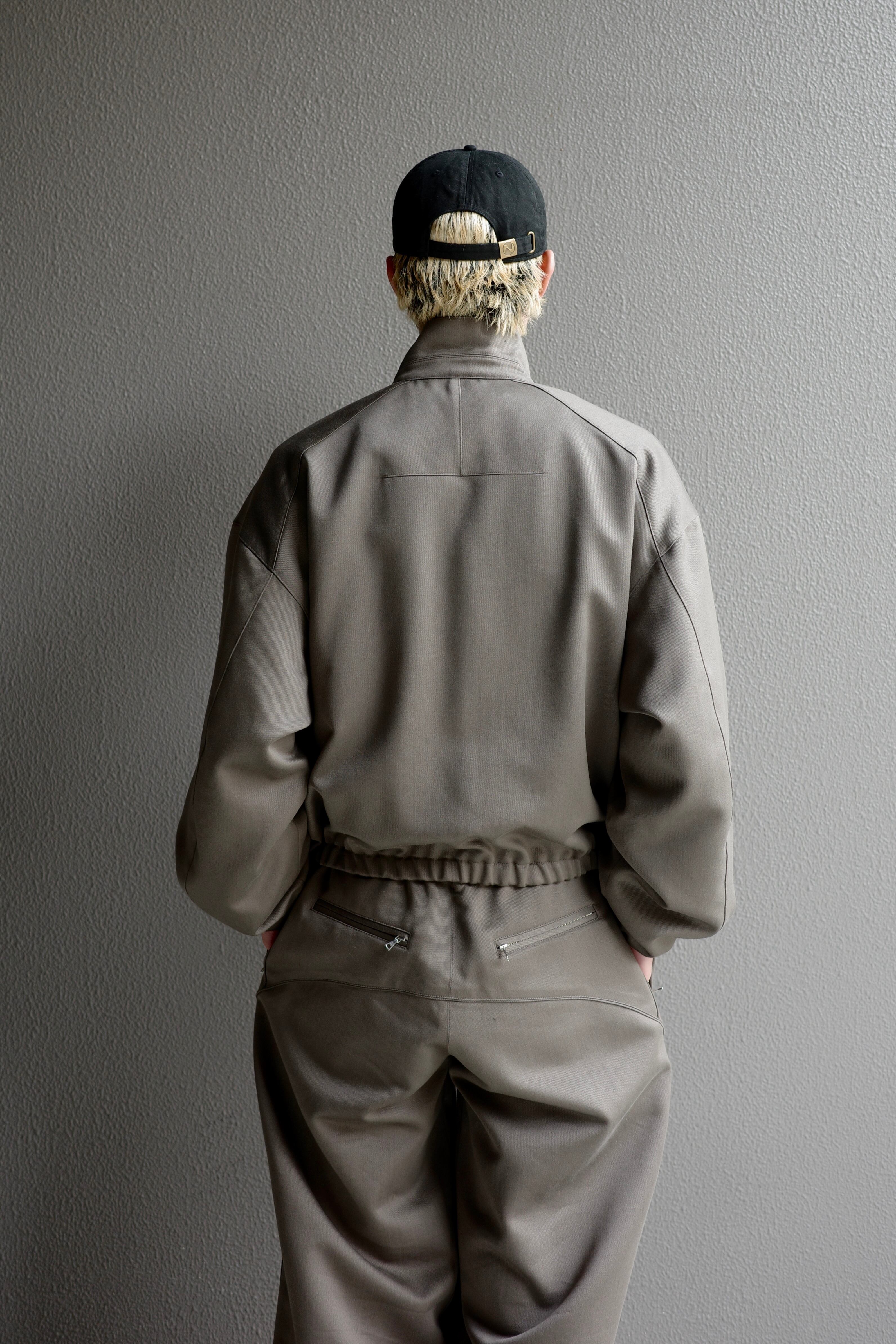 BIBLIOTHERK【DRAPED TRACKSUIT -Brown-】 | lloomm