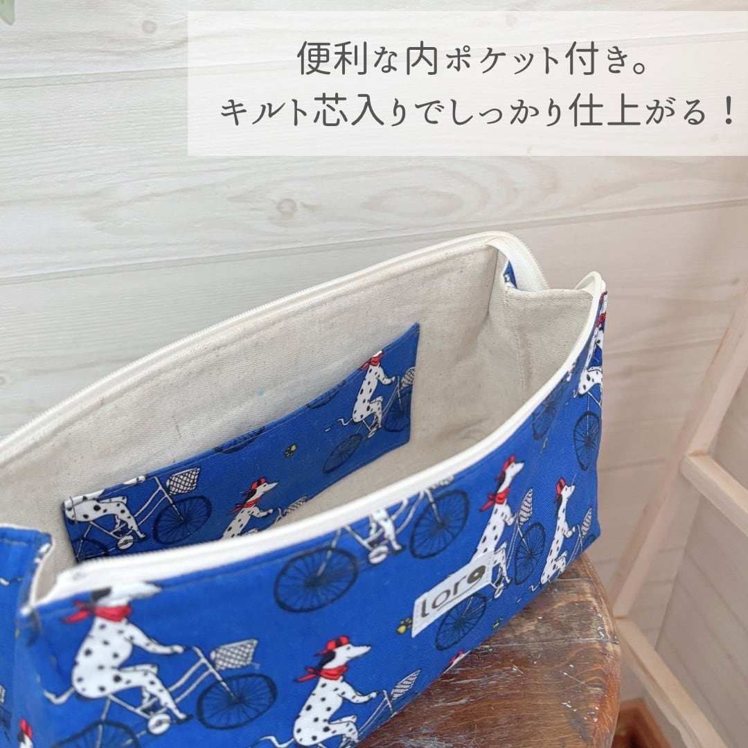 がばっとひらくマチ付きポーチ 手芸キット 【中級 手芸キット】 通販