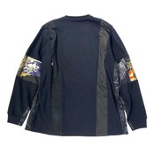 【 Tshirts95】XXL size KIMONO T-SHIRTS BLACK