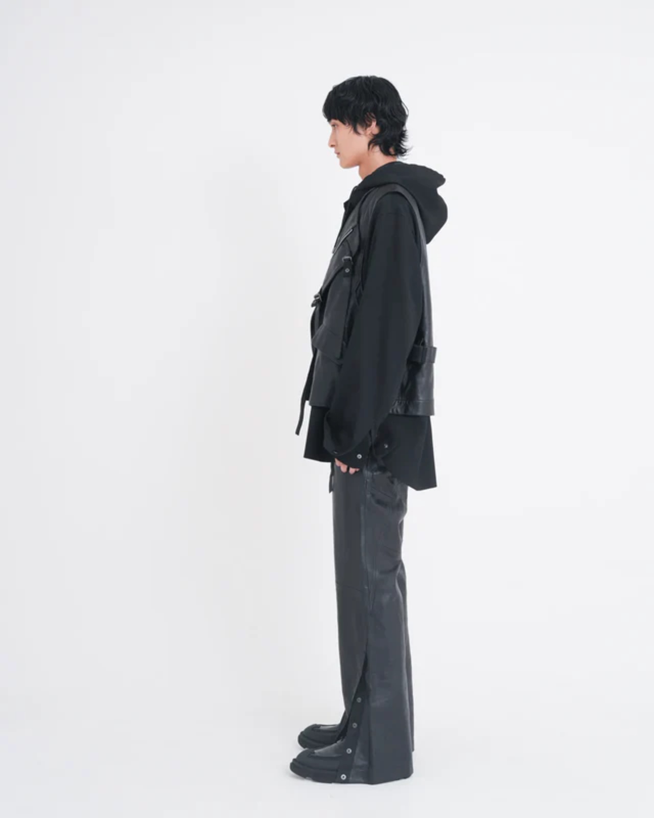 【26SS】Tamme タム / LEATHER JERKIN VEST / ベスト - 5