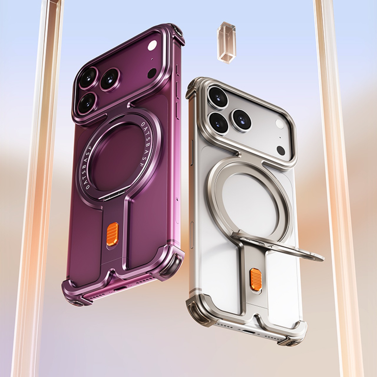 ■iPhone 18 Pro/18 Pro Max■ I-Shaped Metal Phone Case / I-シェイプ メタル スマホケース