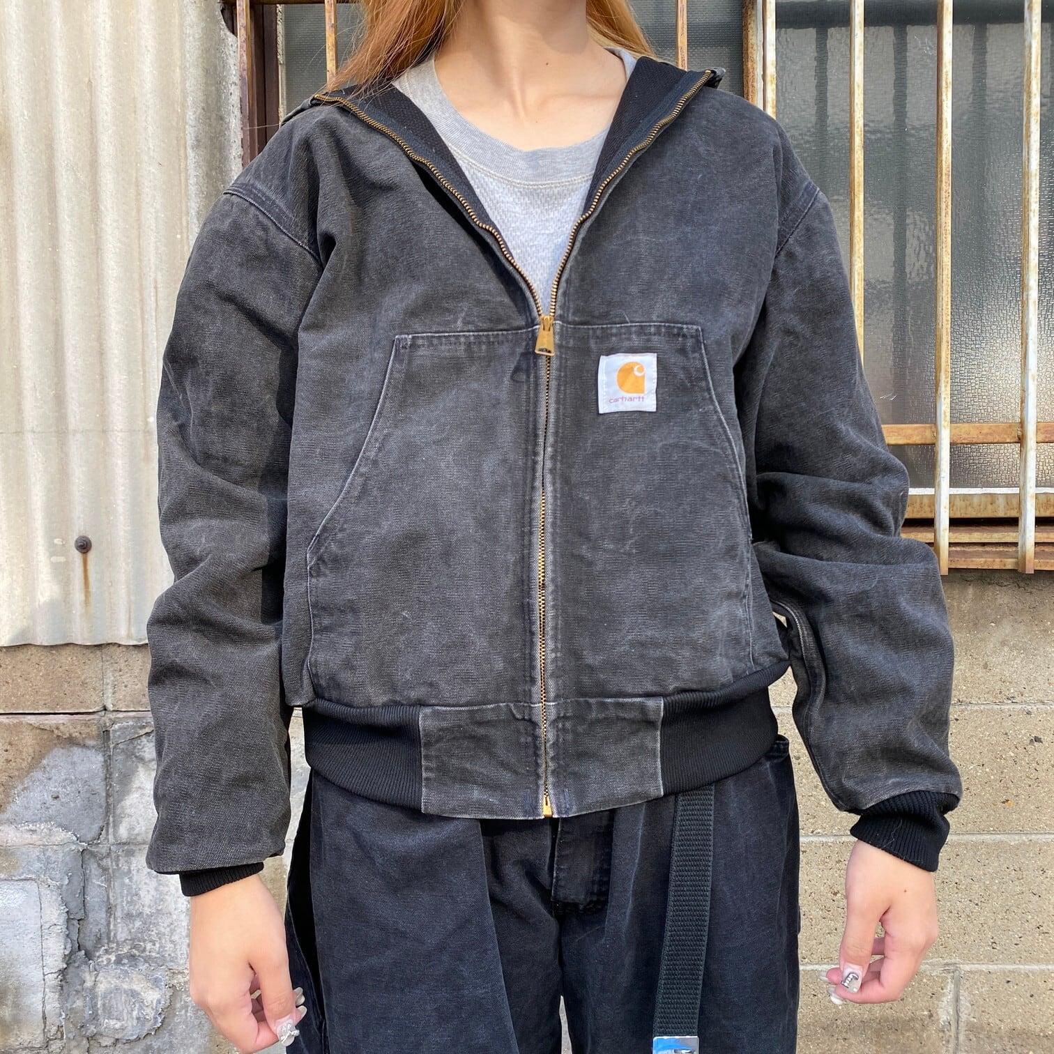 90年代 USA製 Carhatt カーハート ワンポイントロゴ ダック地