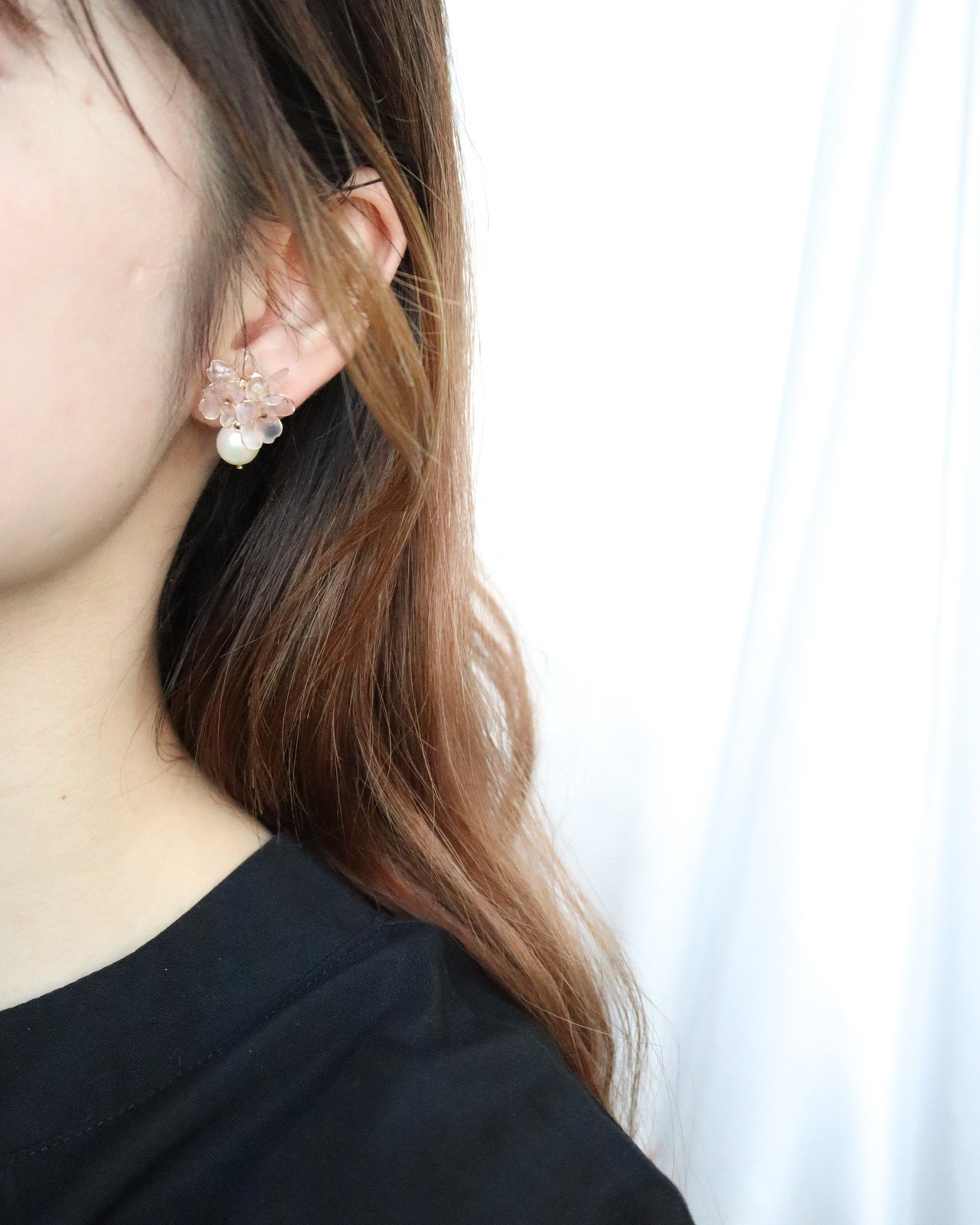 " 朝焼け（sakura）耳飾り”