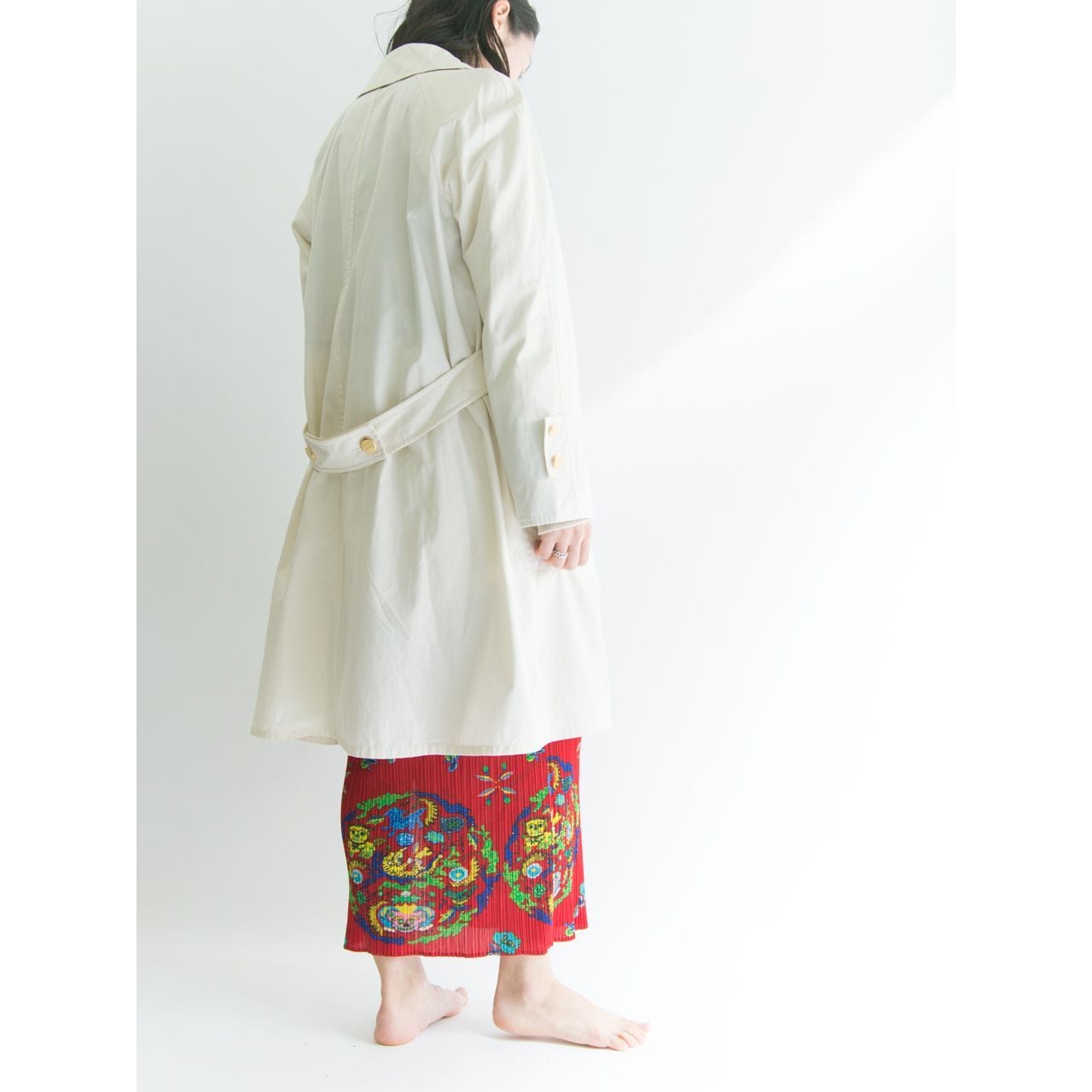 【PLEATS PLEASE ISSEY MIYAKE】90's slit long skirt（プリーツプリーズ イッセイミヤケ スリットロングスカート）2c