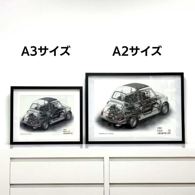 山田ジロー 自働車イラスト作品】HONDA NSXType-S (1997)《A3/A2サイズ