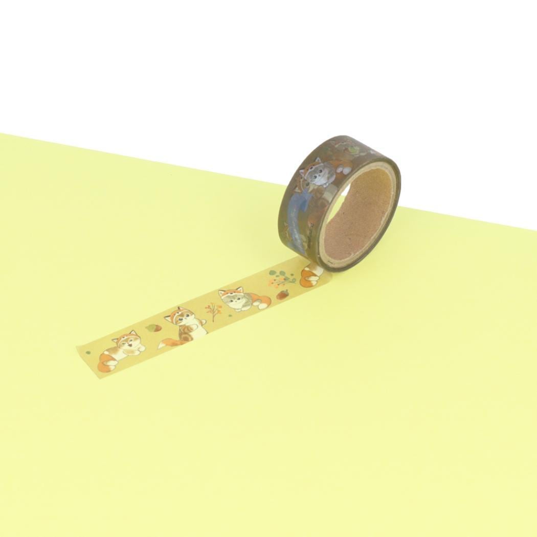 mofusand 透明マスキングテープ きつねにゃん | きつねの雑貨屋さん