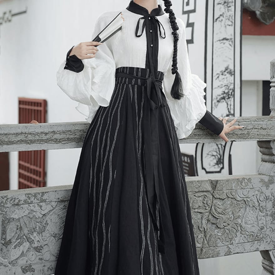 SEASONZ 中華ロリータ ロングスカート フレアスカート チャイナ風