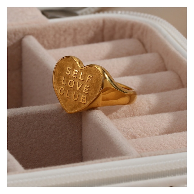 316L Heart Ring~SELF LOVE CLUB~