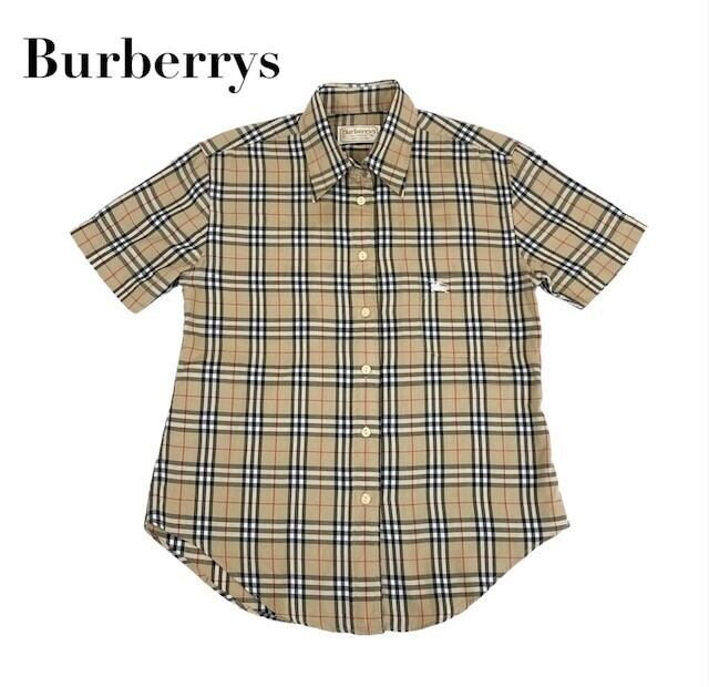 中古 バーバリーズ Burberrys 半袖 シャツブラウス ノバチェック総柄