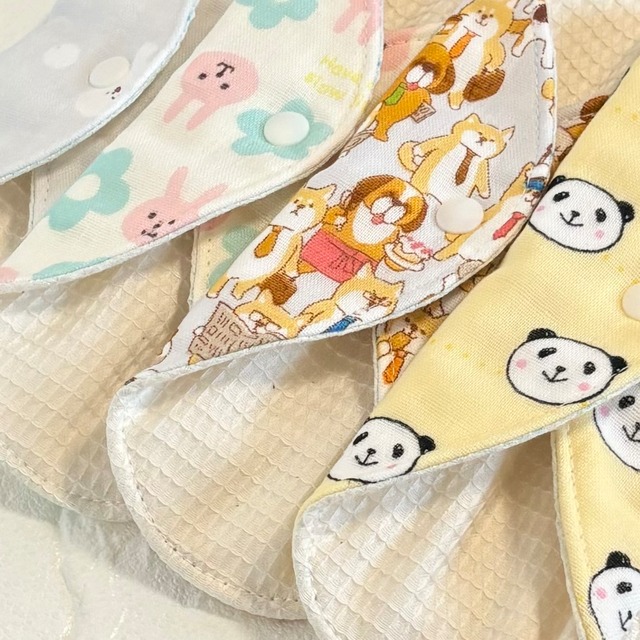 使い方2通り✩2way 布ナプキン 布ライナー ワッフル オーガニック 防水タイプ 301