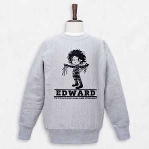 オマージュ プリント スウェット 12.4オンス 裏起毛 クルーネック EDWARD