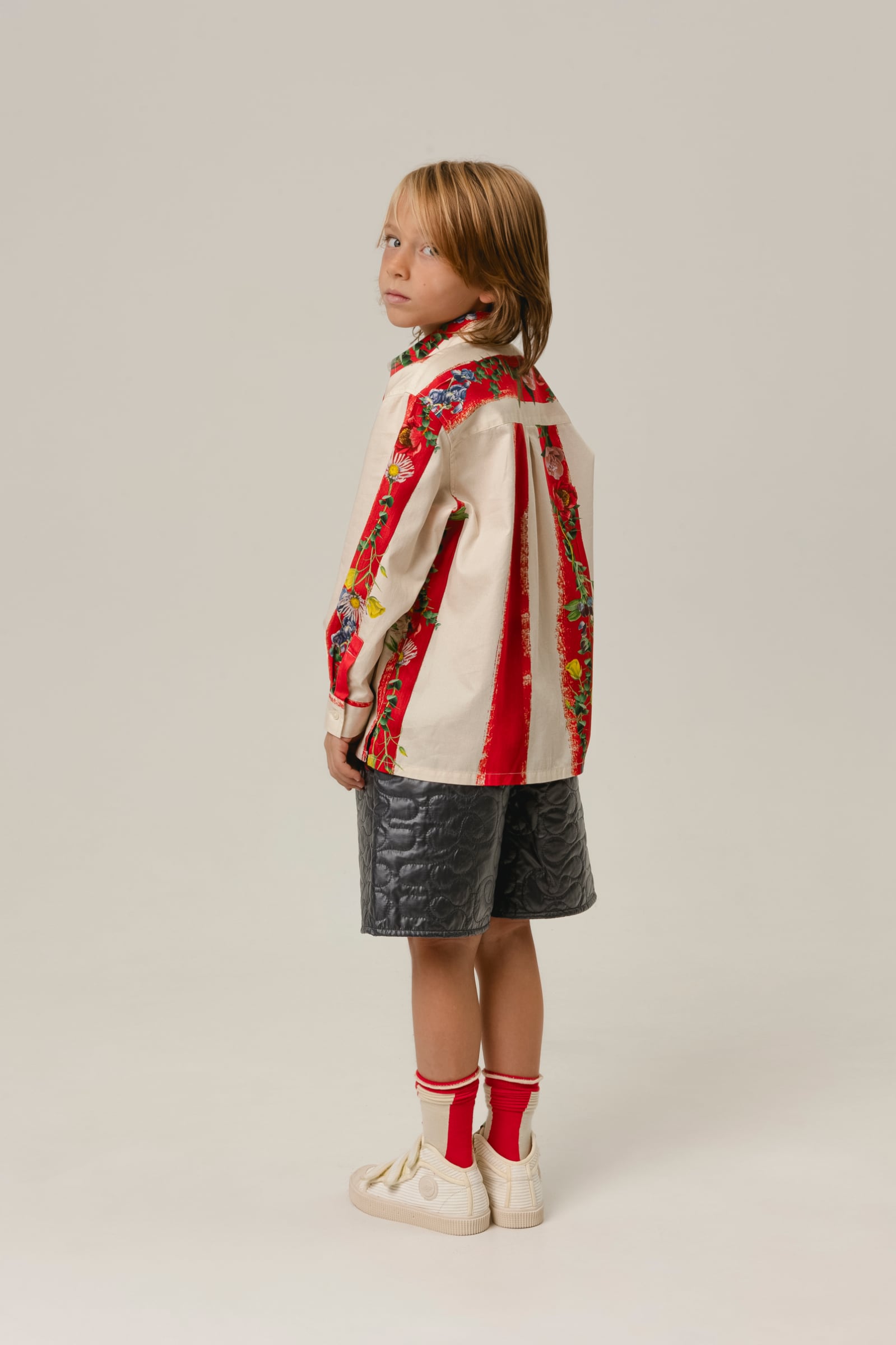 【新品・未使用】wolf&rita ウルフアンドリタ　シャツ　6Y 24SS】wolf&rita(ウルフアンドリタ)BRUNO SHIRT FLOW シャツ