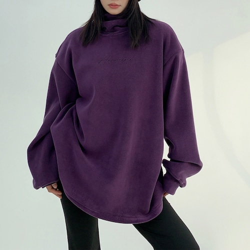 simple fleece high neck top　シンプルフリースハイネックトップス　J0575