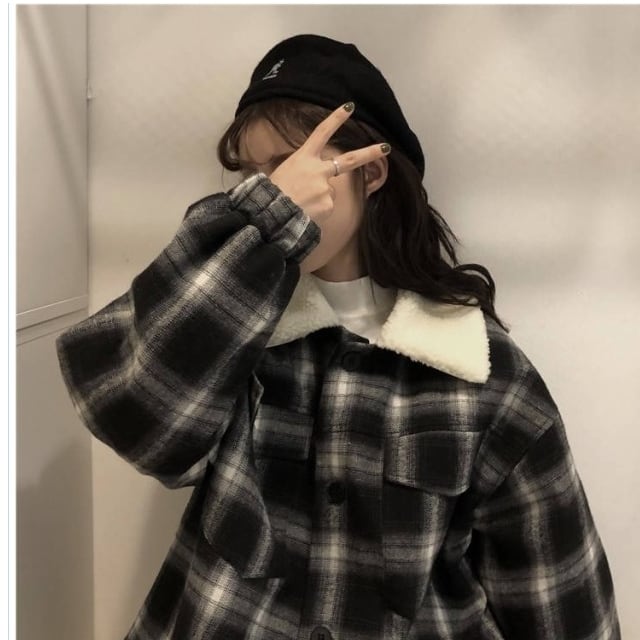 ボアブルゾン レディース 新作 秋冬 チェック柄 ブルゾン もこもこ