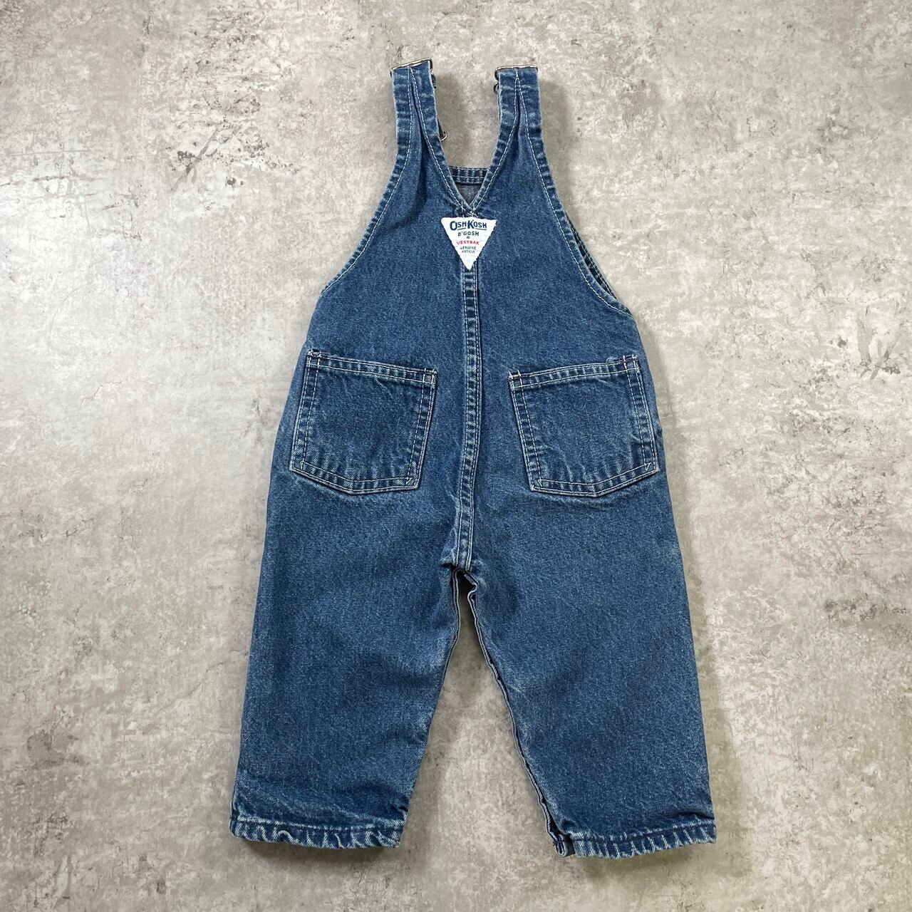 kids】80-90年代頃 USA製 OSHKOSH オシュコシュ デニム オーバーオール