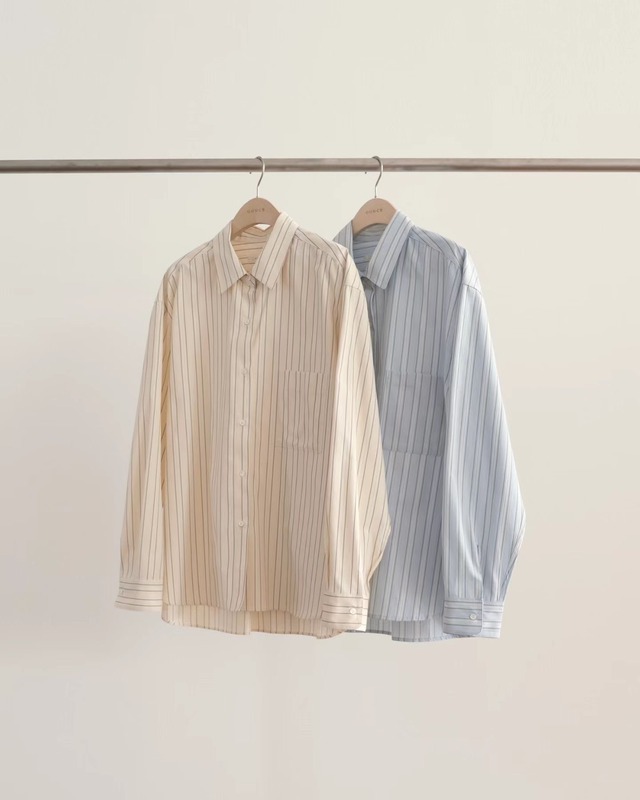 (OUNCE) lawn stripe shirt / 2color