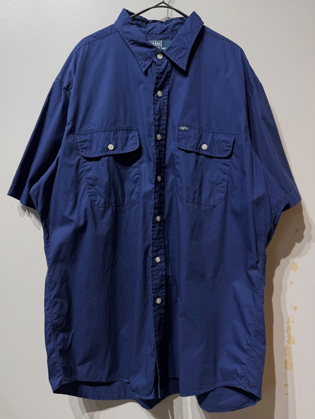 (SH1426)Polo Ralph Lauren W pocket Chain-stitch Broad shirt