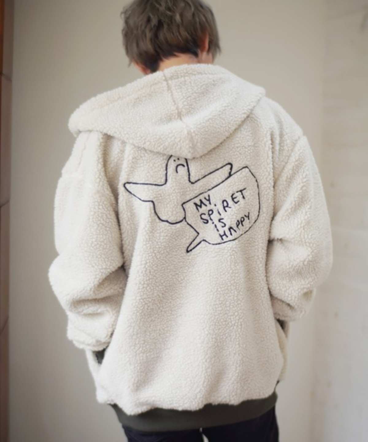 MARK GONZALES (マークゴンザレス) 別注アイテム 刺繍 ボアフリース 