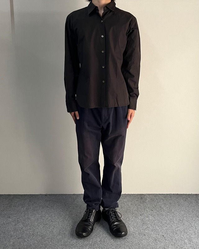 【agnès b】basic black shirt