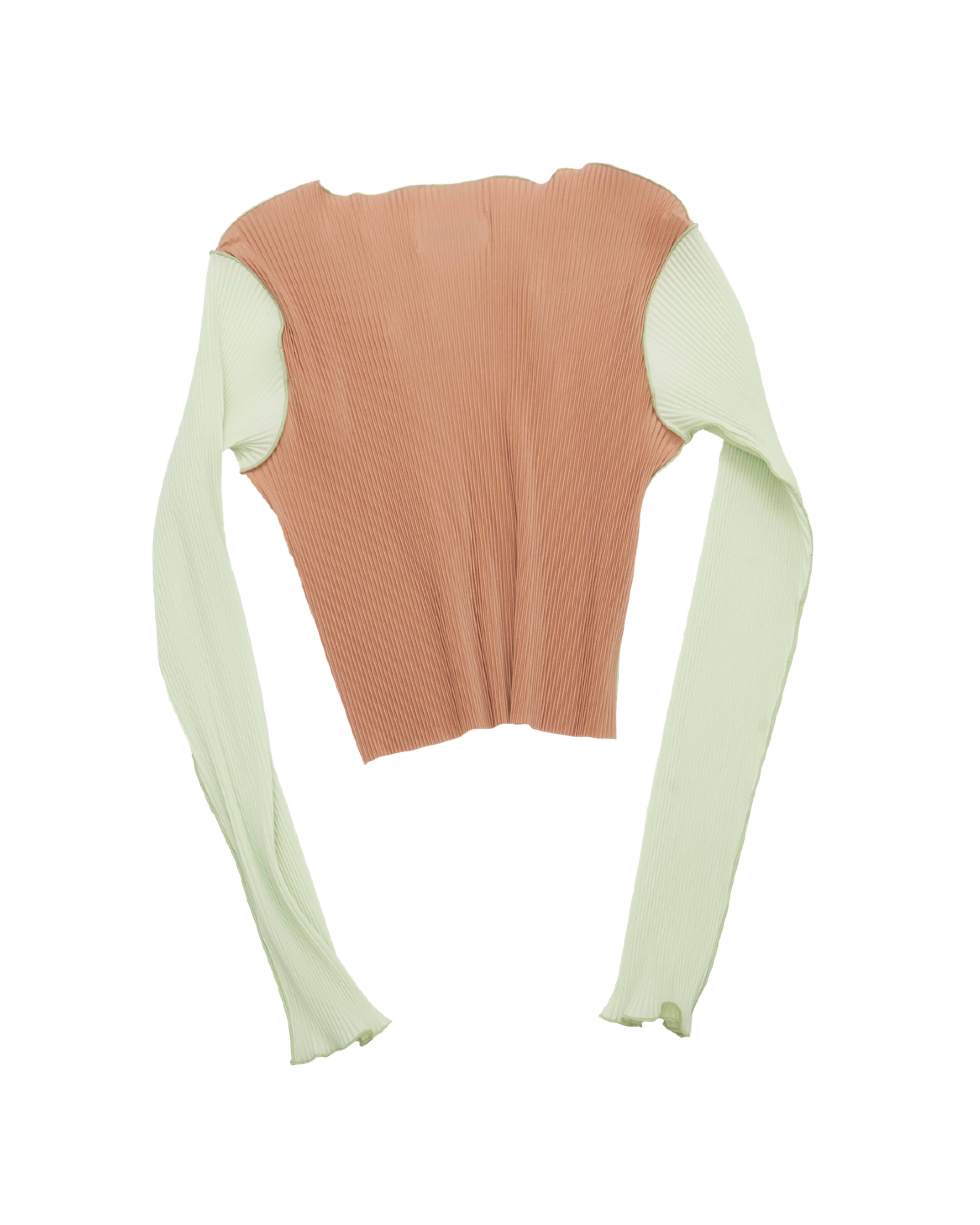 kotohayokozawa Todo wave tiny long sleeve top(BEIGE) TD23A-TNT