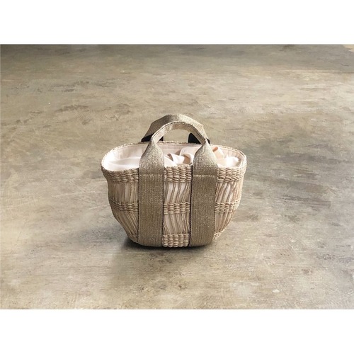 VIOLAd'ORO(ヴィオラドーロ) 『SANDRO』Abaca Basket Tote Bag