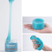 TICARVE ジェルクリーナー 車内清掃 簡単に隙間のホコリ取り キーボードの掃除 スライム 細かいゴミを強吸着 手べたつかず 繰り返し使える車内掃除スライム カー用品便利グッズ 粘着クリーナー 160g ブルー