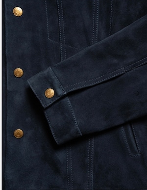 Nudie jeans ヌーディージーンズ  Robby Nubuck Jacket Navy Gジャン　スウェード　レザージャケット　ネイビー