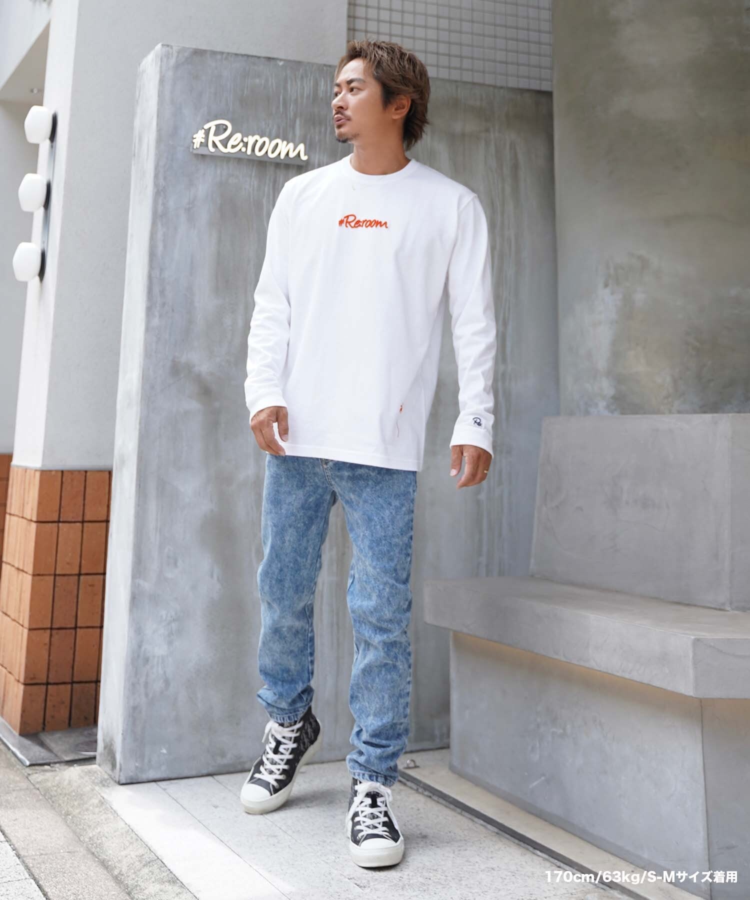 【#Re:room】3D LOGO EMBROIDERY LONG SLEEVE［REC706］ | #Re:room（リルーム）