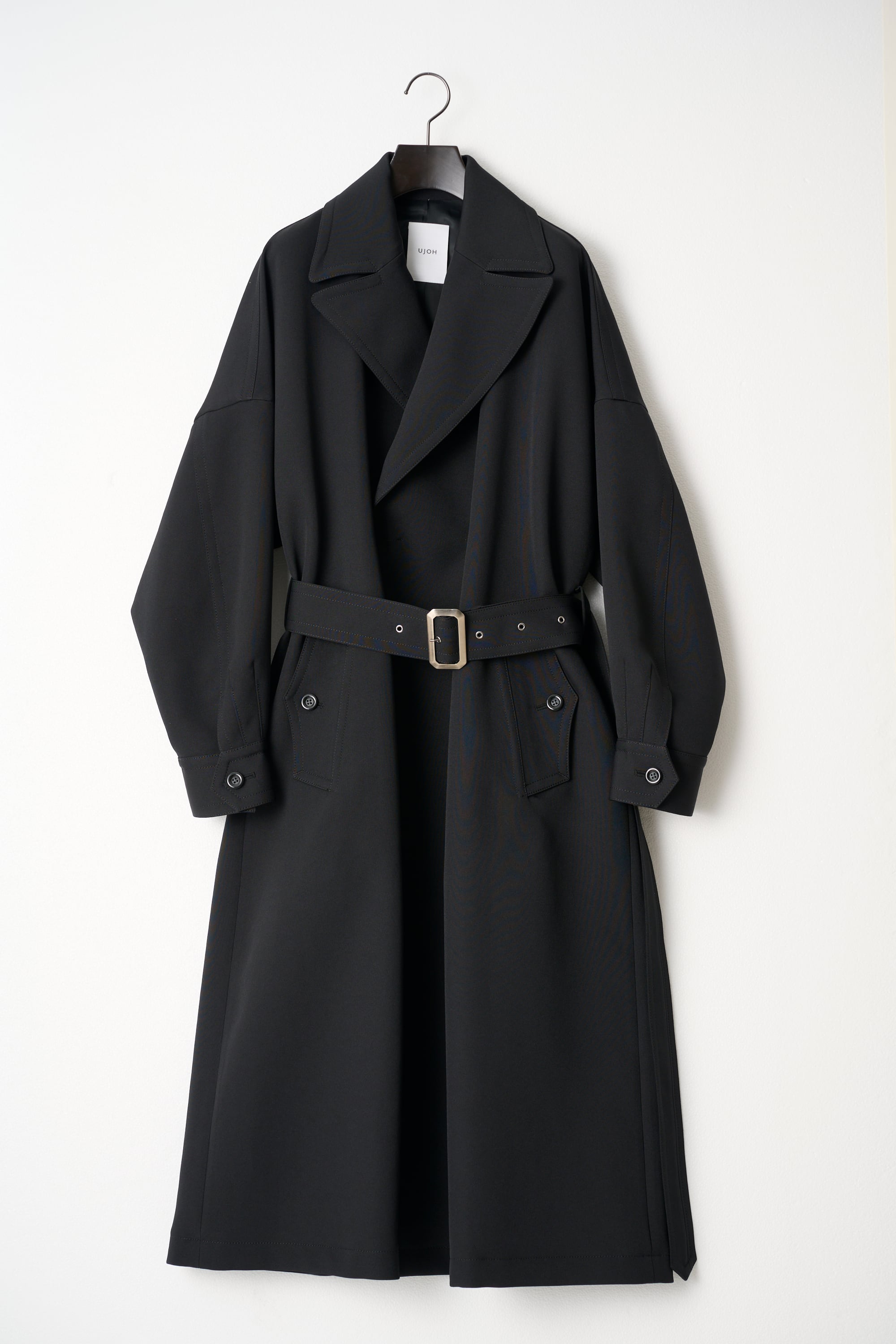 UJOH ウジョーWool Serge オフィサーフレアコート黒★12万円★新品 UJOH】Officer Flare Coat | saumurkyoto