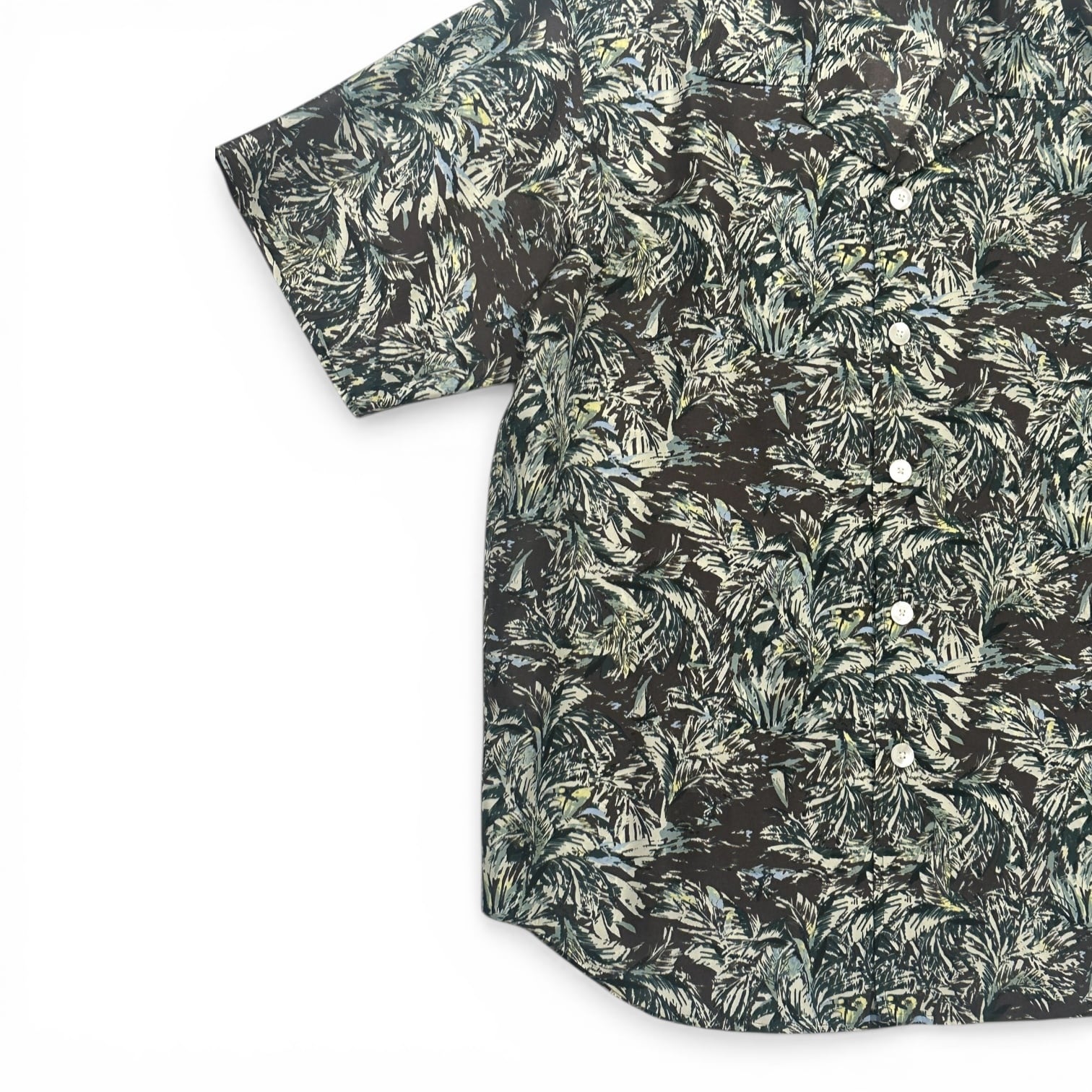 AURALEE  [PRINTED AIRY SILK HALF-SLEEVED SHIRT]