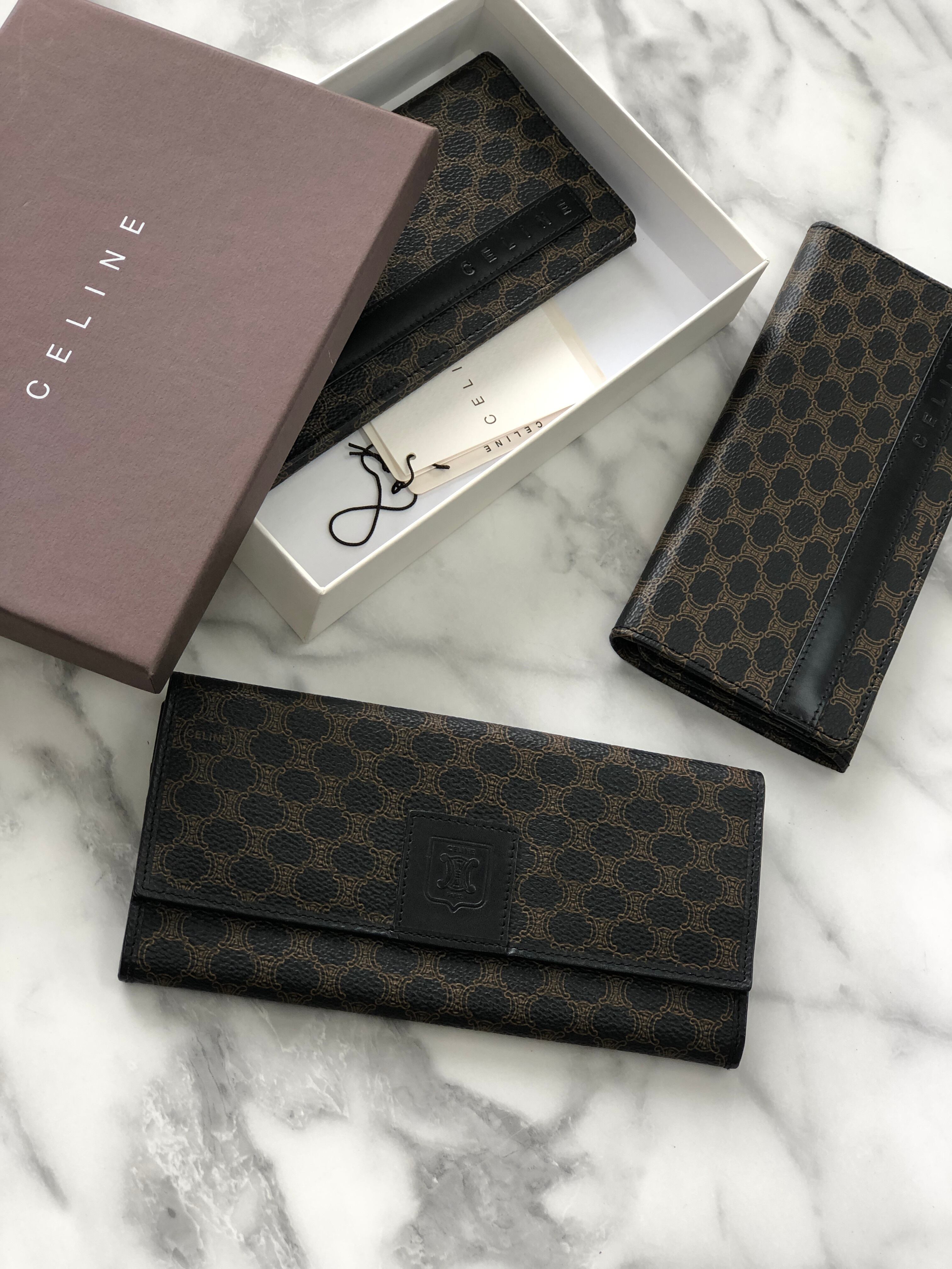 専用　CELINE セリーヌ ヴィンテージ ブラゾン柄 長財布 小銭入有 専用 CELINE セリーヌ ヴィンテージ ブラゾン柄 長財布 小銭入有