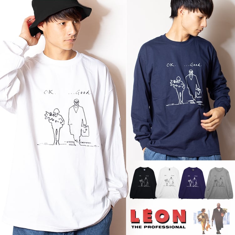 LEON レオン 「ok good...」　リブロンT　(長袖Tシャツ）映画Tシャツ / leon-lstee-okgood |  oguoy/Destroy it Create it Share it powered by BASE