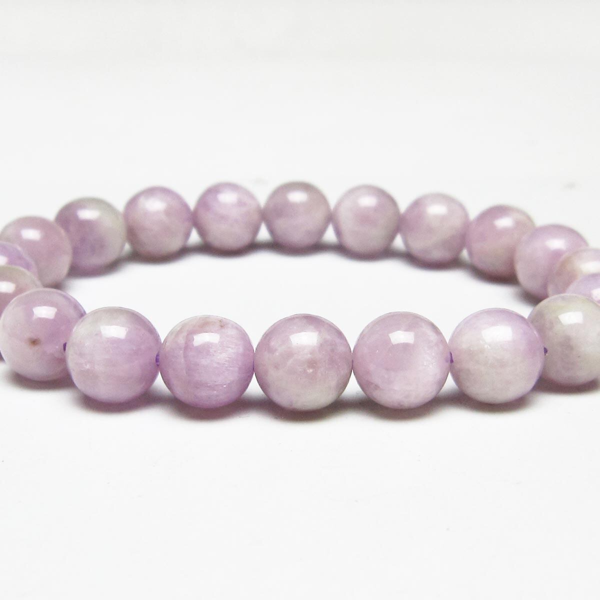 クンツァイト ブレスレット 10mm ミルキークンツァイト ブレス 一点物 メール便可 [M便 1/10] 111-46396